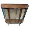 Image 2 : 1930s Demi Lune Display Cabinet - No interior shelves (12" x 42" x 44" tall)