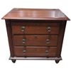 Image 1 : Durham Savile Row 3-Drawer Night Stand with Metal Pulls (17" x 28" x 27" tall)