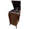 Image 1 : RCA Victor Gramophone in Wood Case on Casters (22" x 18" x 41" tall) No sound horn