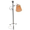 Image 1 : Adjustable Height Wrought Iron Reading Lamp with Ship Image Finial