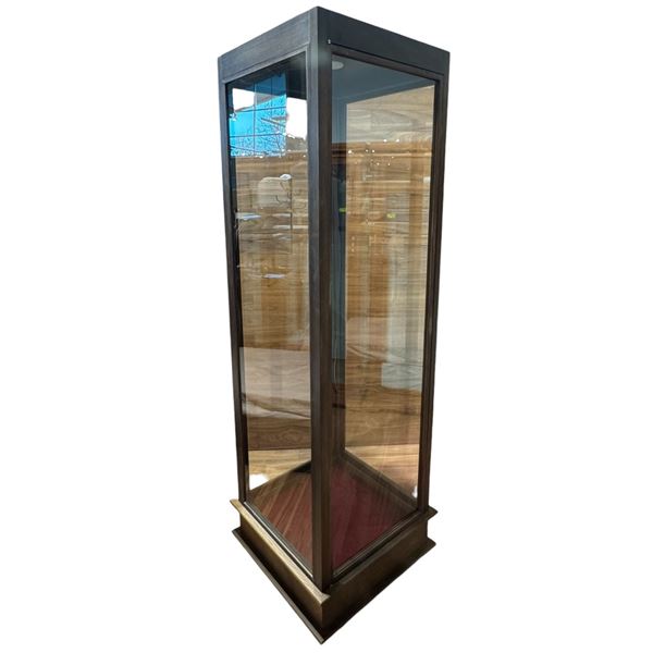 Tall Interior Lit Tower Display Cabinet with 4 Glass Walls - (24" x 24" x 84" tall)