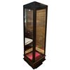 Image 3 : Tall Interior Lit Tower Display Cabinet with 4 Glass Walls - (24" x 24" x 84" tall)