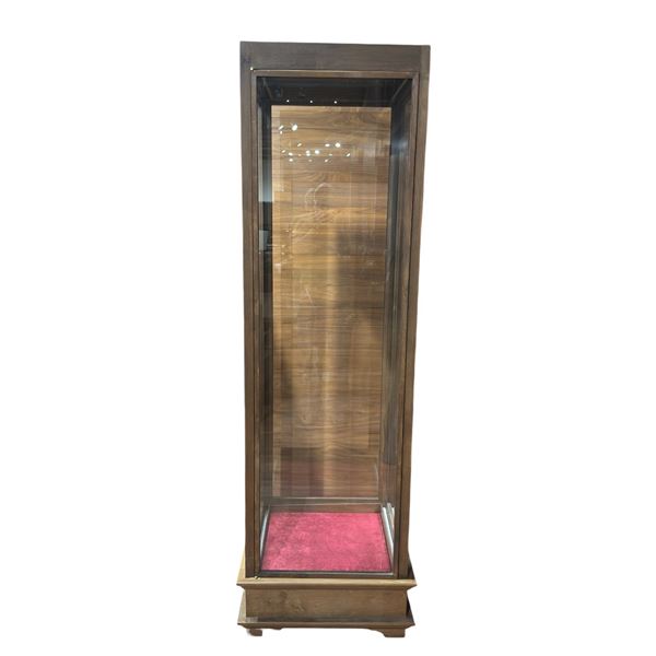 Tall Interior Lit Tower Display Cabinet with 4 Glass Walls - (24" x 24" x 84" tall)