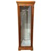 Image 1 : Tall Interior Lit Pine Tower Display Cabinet with 4 Glass Walls - (24" x 26" x 77" tall)