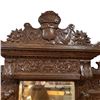 Image 4 : Large Renaissance Revival Hall Stand With Storage Under Seats (17" D x 62" W x 89" H) Missing one c