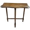 Image 1 : Vintage Wood Occasional Side Table with Contoured Edge