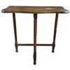 Image 2 : Vintage Wood Occasional Side Table with Contoured Edge