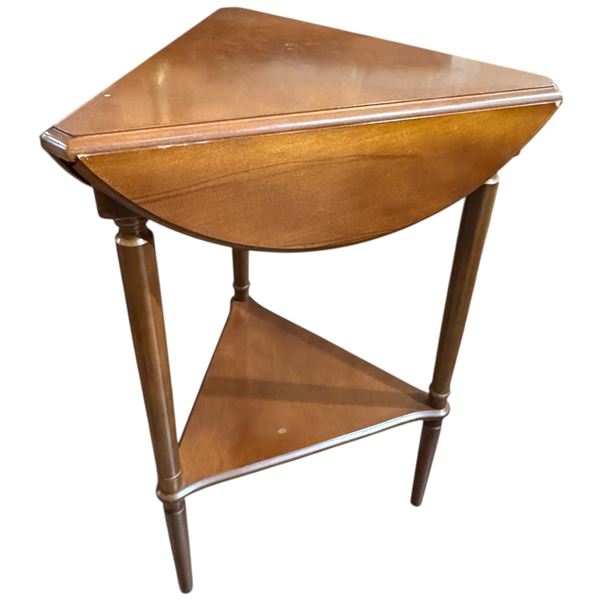 Triple Drop Leaf Wood Table