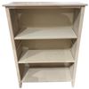 Image 1 : Southern Style 3-Shelf White Bookcase with Wicker Sides