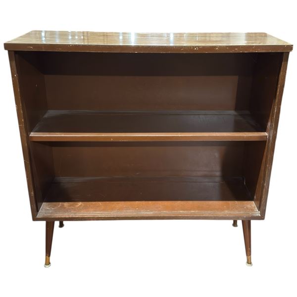 Vintage Veenered Wood Bookcase