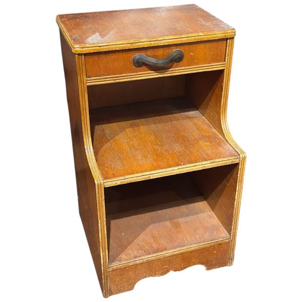 Mid Century Art Deco Style Stepped Nightstand