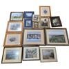 Image 1 : 16 Framed Prints & Assorted Wall Hangings Largest 22x18"