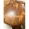 Image 4 : Wooden Pub Style Round Top Pedestal Base Dining Table & Two Canvas Back Folding Chairs
