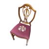 Image 1 : Duncan Phyfe Style Dining Chair Embroidered Seat Cushion