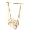 Image 1 : Bamboo Closet Clothes Hanger and Shoe Storage