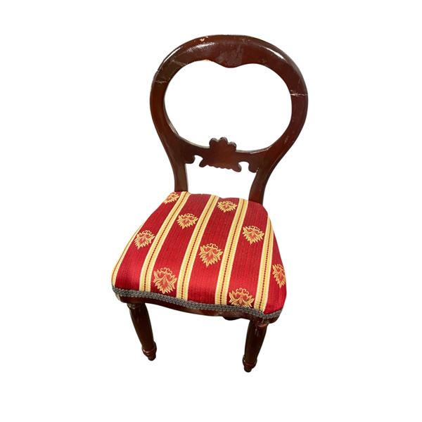 Small Doll Balloon Back Chair Wood Height