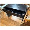 Image 2 : Modern Writing Desk Black Curved Waterfall Style