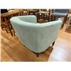 Image 2 : Aqua Fabric Upholstered Tub Chair