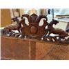 Image 2 : Antique Renaissance Revival Carved Settee with Detailed English Style Carvings and Rattan Seat
