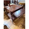 Image 2 : Regency Style Two Tired Side Table, with Drawer and Pull Out Writing Surface
