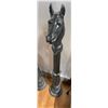 Image 2 : Cast Metal Reproduction Horse Head Hitching Post Height