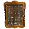 Image 1 : Collection of Souvenir Spoons & Wooden Display Case Assorted Designs