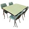 Image 1 : 1950's Formica Table and 4 Vinyl Wrapped Chairs