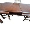 Image 4 : Victorian Style Table with Leaf & 4 Antique Spindle Back Chairs Woven Rush Seats