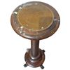 Image 2 : Vintage Leather Topped Mahogany Pedastal