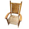 Image 1 : Oak Rocking Chair with Caned Seat and Back