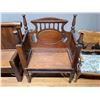 Image 2 : Victorian Hall Bench * Seat is not original (20" x 33" x 45" tall at the back)
