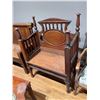 Image 3 : Victorian Hall Bench * Seat is not original (20" x 33" x 45" tall at the back)