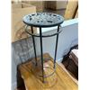 Image 2 : Black Metal Plant Stand (10" diameter x 23" tall)