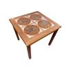 Image 1 : Danish Teak Mid-Century End Table with Inlaid Ceramic Tiles (20" x 20" x 20" tall)