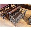 Image 2 : 3 Vintage Wood Magazine Racks * One doubles as an end table