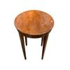 Image 1 : Louis XVI Style Round Side Table with Tapered Legs (25" tall x 26" diameter)