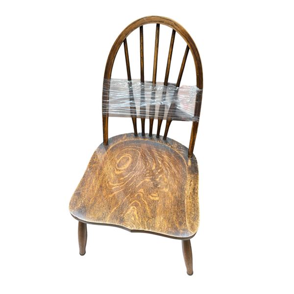 Antique Oak Spindle Back Chair