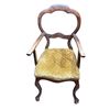 Image 1 : Louis XIV Style Wood Carver Chair with Modern Upholstery Seat