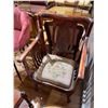 Image 2 : Antique Georgian Style Arm Chair with Tapestry Seat and Carved Splat