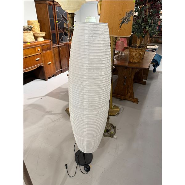 Modern Rice Paper Floor Lamp with Foot Switch