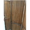 Image 3 : Wood 6 Panel Folding Privacy Screen (Each panel is 16" wide x 68" tall)