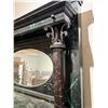 Image 4 : Neoclassical Mirrored Fireplace Surround * Painted in a faux marble pattern (13" x 56" x 95" tall) *