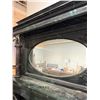 Image 5 : Neoclassical Mirrored Fireplace Surround * Painted in a faux marble pattern (13" x 56" x 95" tall) *