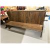 Image 1 : Dark Stained Pine Pew/Bench * 6 Feet Long