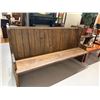 Image 1 : Dark Stained Pine Pew/Bench * 6 Feet Long