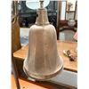 Image 2 : Brass Table Lamp with Large Brass Bell Shade (33" tall)