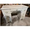 Image 1 : Wood Desk Painted White (18" x 42" x 31"tall)
