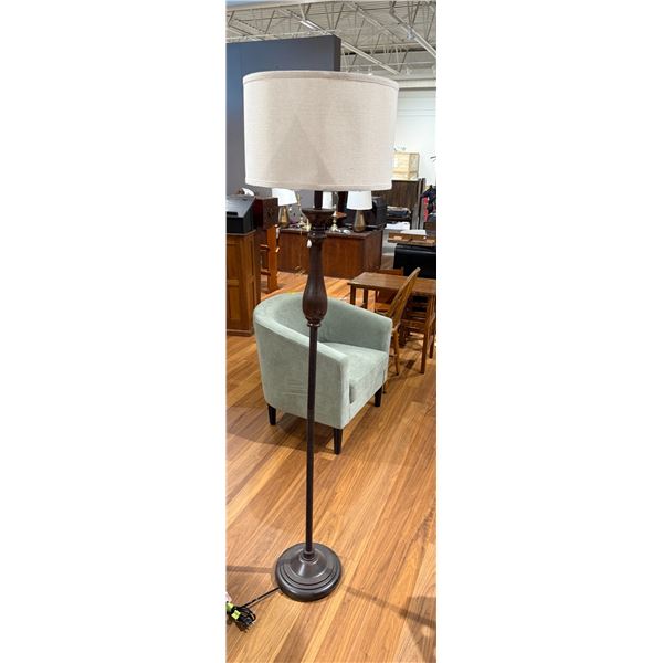 Modern Floor Lamp with Rubbed Bronze Finish