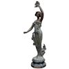 Image 1 : Bronze Patinated "Eglantine" Statue * Replica of Auguste Moreau Design (21" tall)