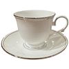 Image 3 : Lenox "Federal Platinum" 29 Piece Dinnerware Set * 10 Dinner Plates & Tea Cups with Saucers Plus Ser